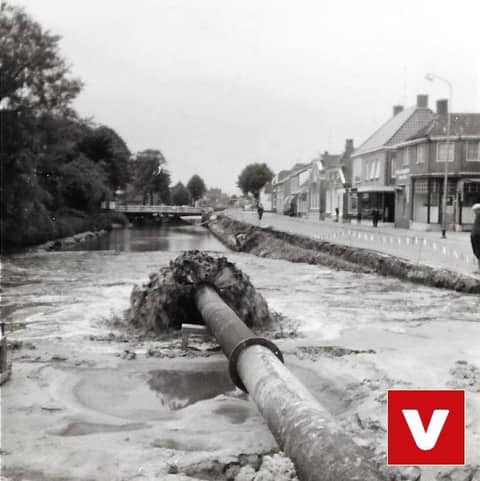 Demping van het Oosterdiep.