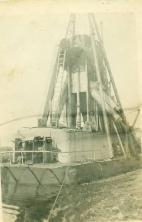 Historische foto van Baggerbedrijf Trip