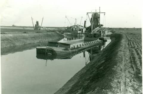 Historische foto van Baggerbedrijf Trip