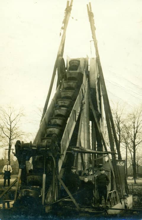 Historische foto van Baggerbedrijf Trip
