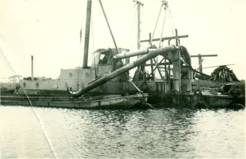 Historische foto van Baggerbedrijf Trip