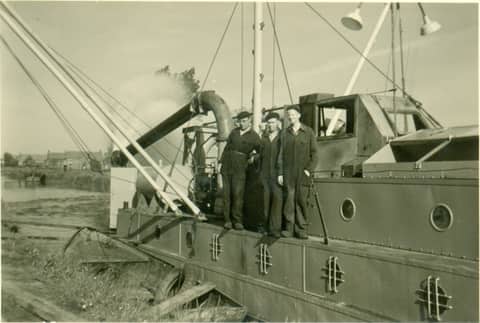 Historische foto van Baggerbedrijf Trip