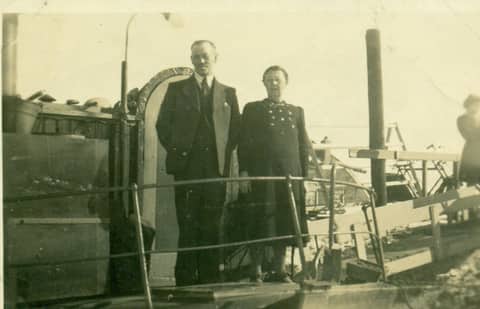 Historische foto van Baggerbedrijf Trip