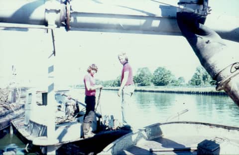 Historische foto van Baggerbedrijf Trip