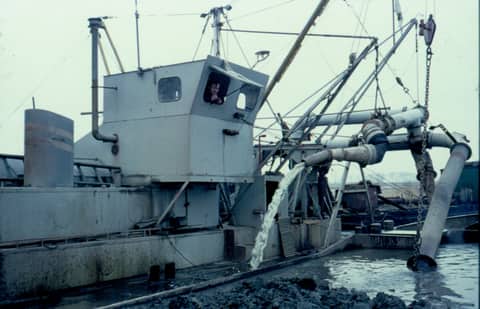 Historische foto van Baggerbedrijf Trip