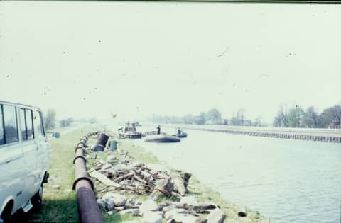 Historische foto van Baggerbedrijf Trip