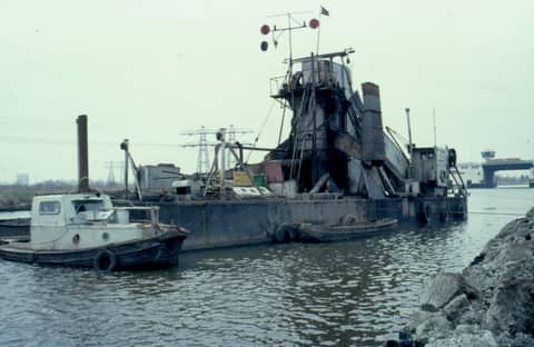 Historische foto van Baggerbedrijf Trip