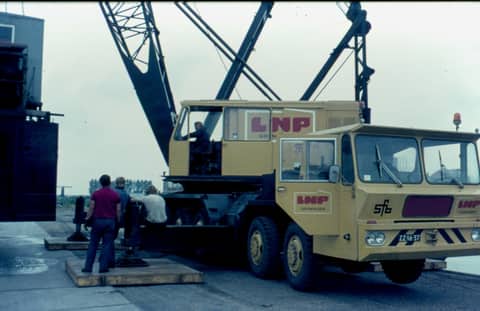 Historische foto van Baggerbedrijf Trip