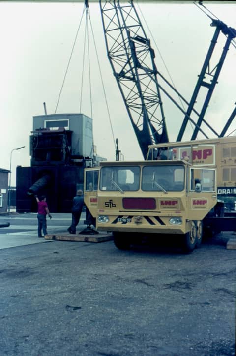 Historische foto van Baggerbedrijf Trip