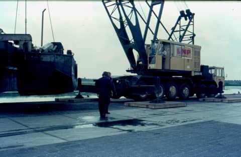 Historische foto van Baggerbedrijf Trip