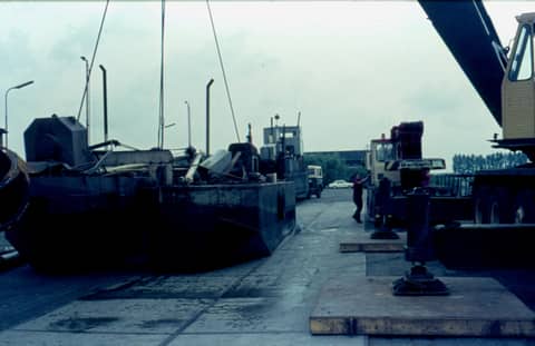 Historische foto van Baggerbedrijf Trip