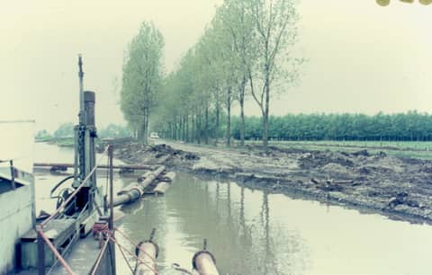 Historische foto van Baggerbedrijf Trip