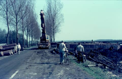 Historische foto van Baggerbedrijf Trip