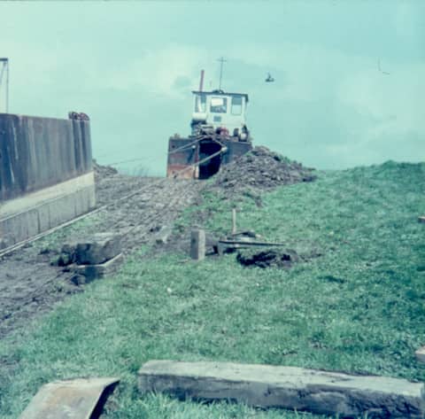 Historische foto van Baggerbedrijf Trip