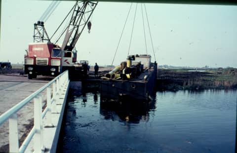 Historische foto van Baggerbedrijf Trip